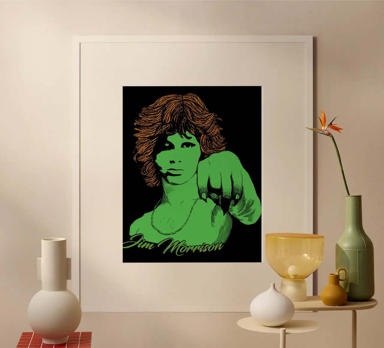 silueta estilo jim morriso poster de mannys_artt