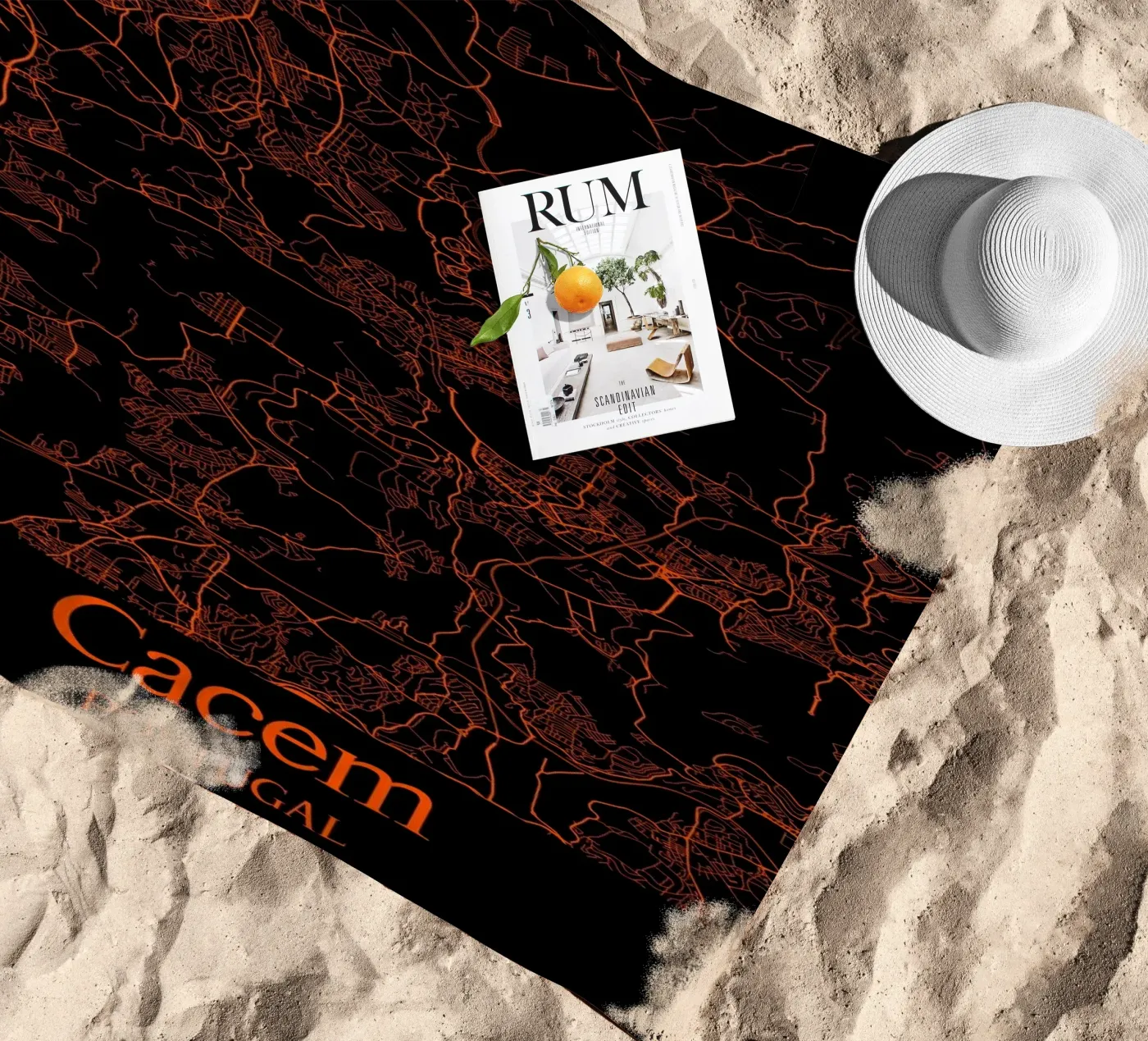 Cacem beach towel by MiMap