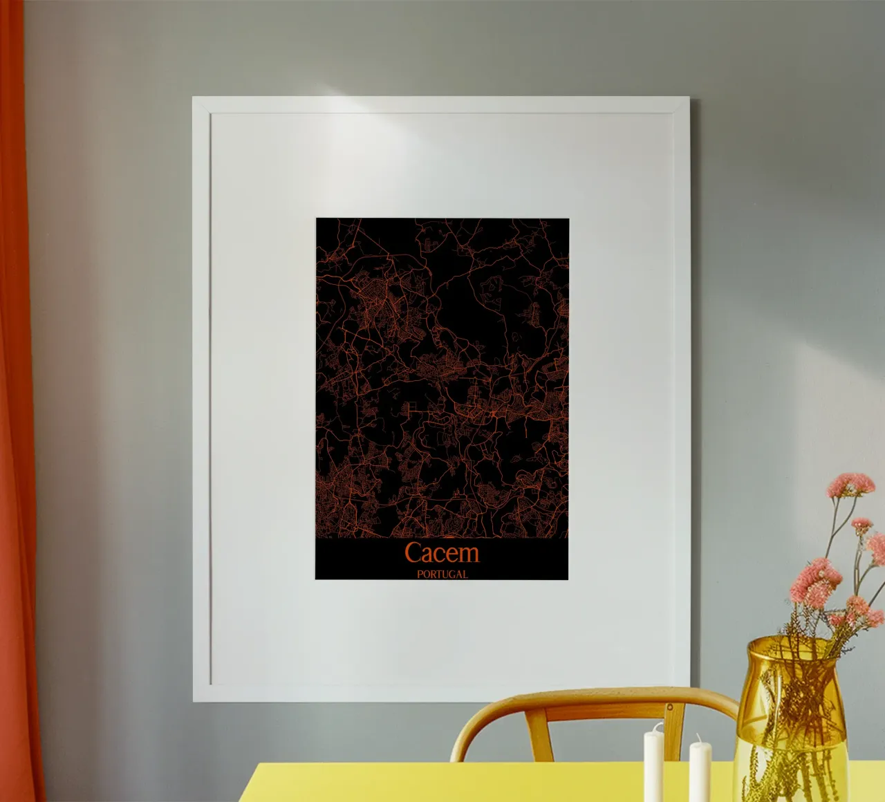 Cacem poster con telaio in alluminio da MiMap