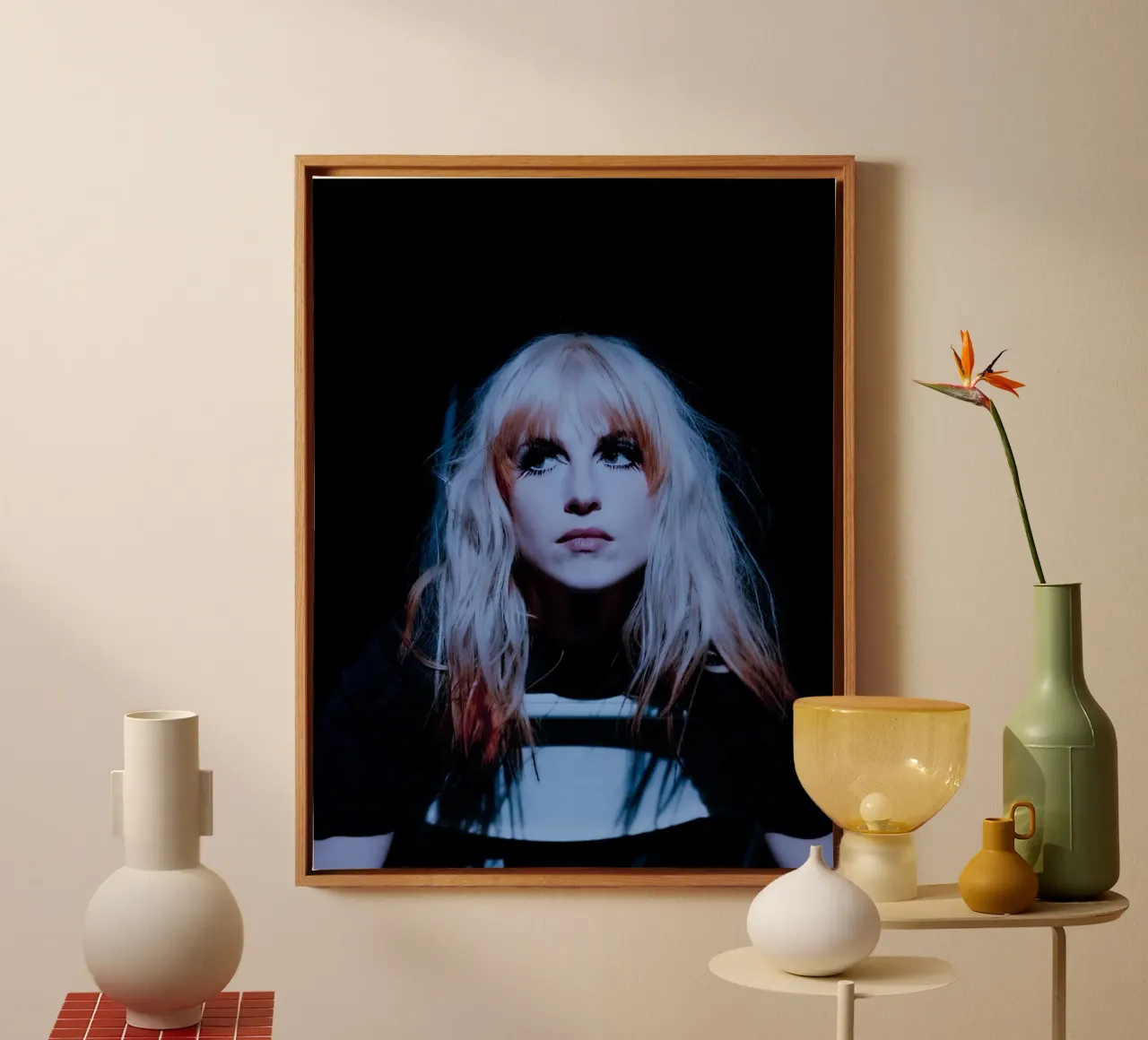 Hayley Williams Paramore tela con Cornice a cassetta da Musadad Shop