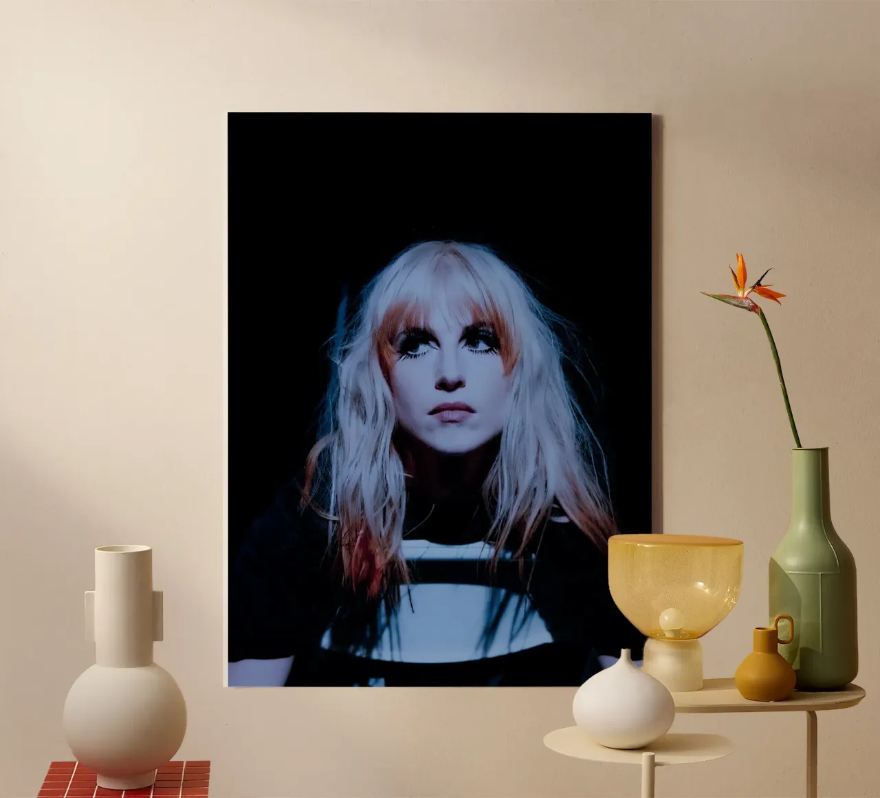 Hayley Williams Paramore tela con Cornice a cassetta da Musadad Shop