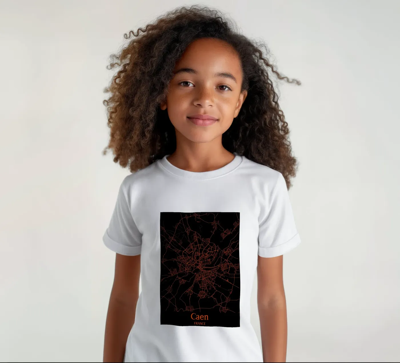 Caen t-shirt bambini da MiMap