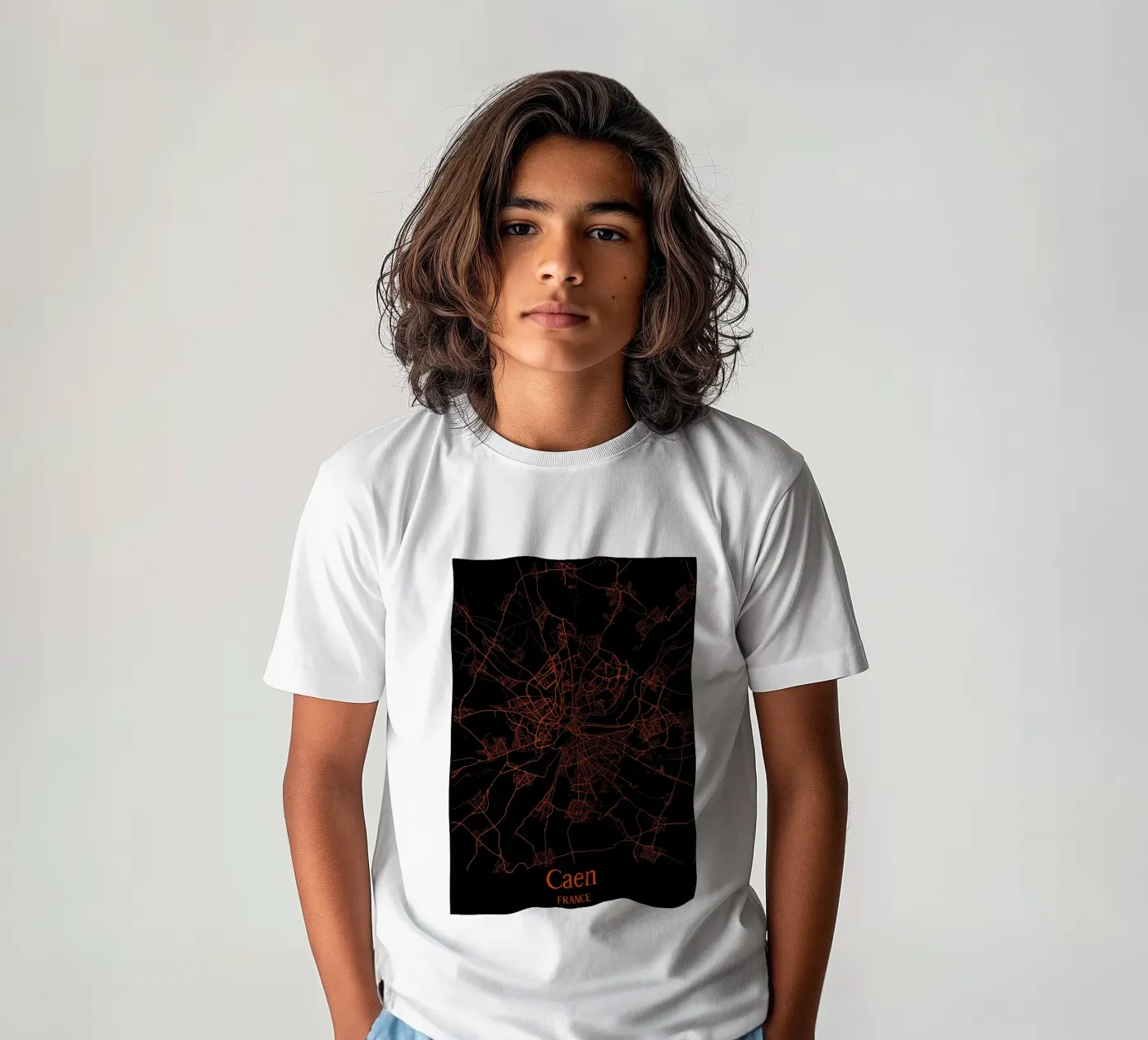 Caen t-shirt bambini da MiMap