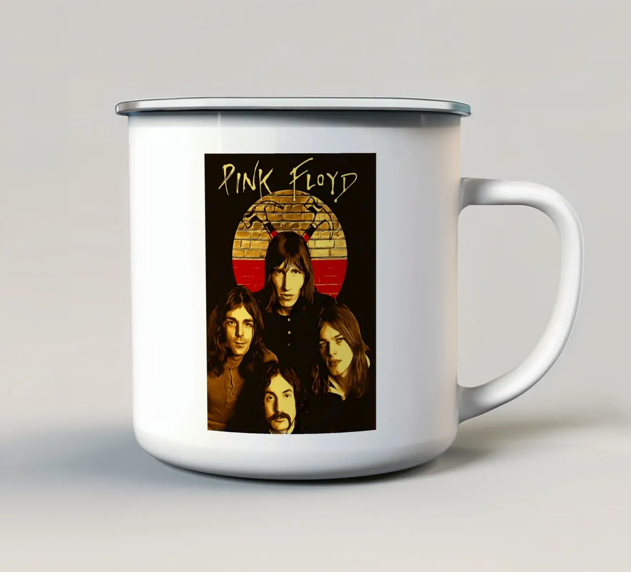 Pink Floyd tazza in smalto da Musadad Shop