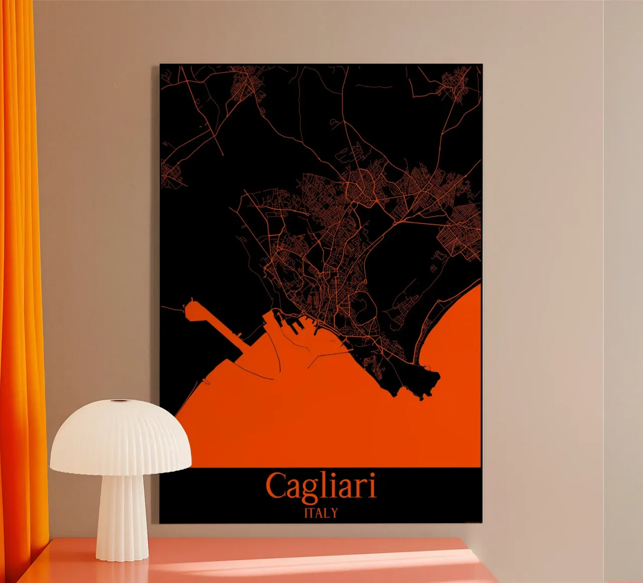 Cagliari plexiglass da MiMap