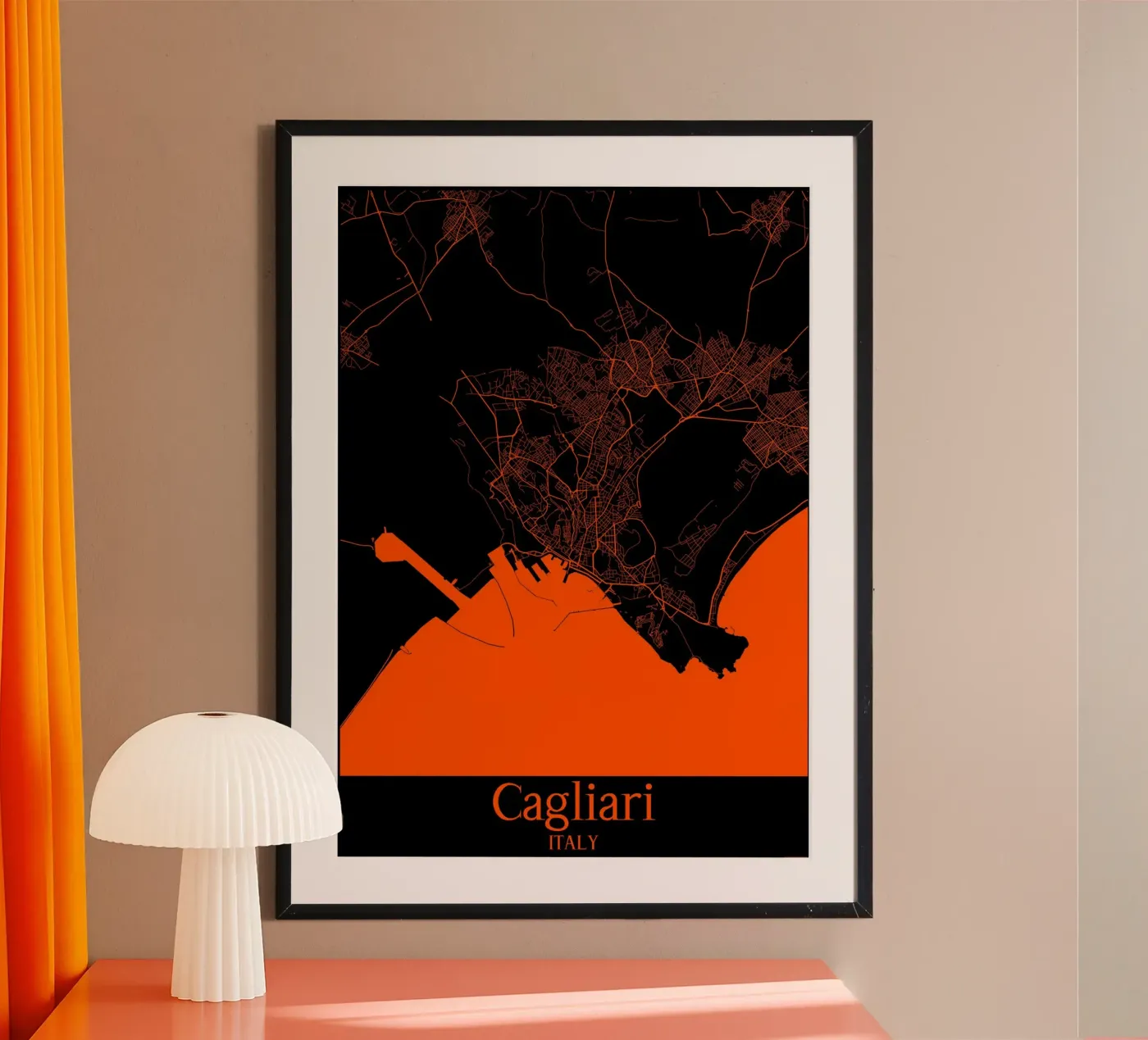 Cagliari Poster von MiMap