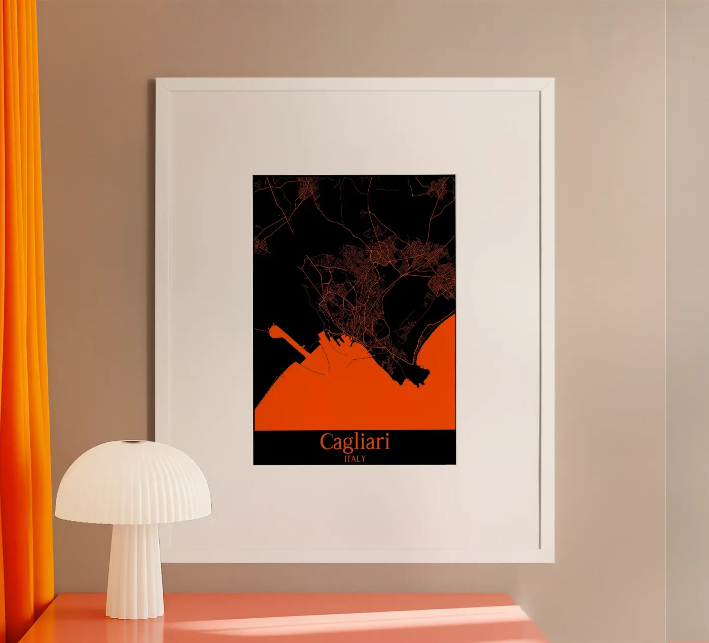 Cagliari Poster von MiMap