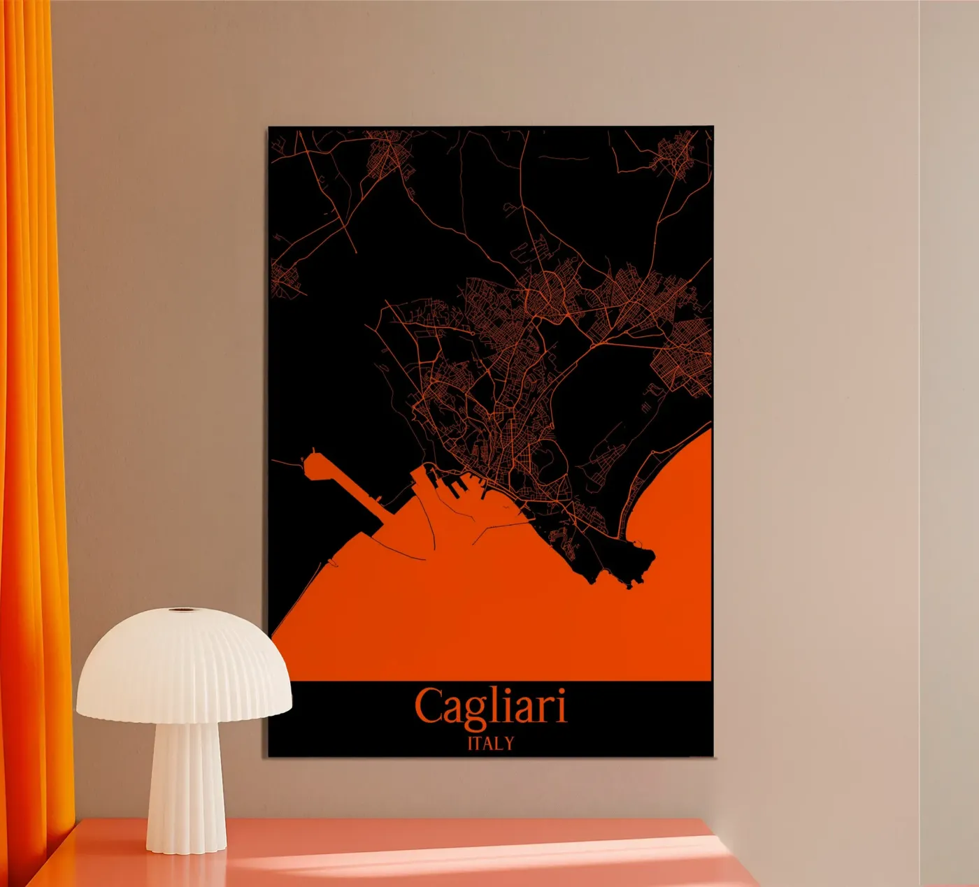 Cagliari Poster von MiMap