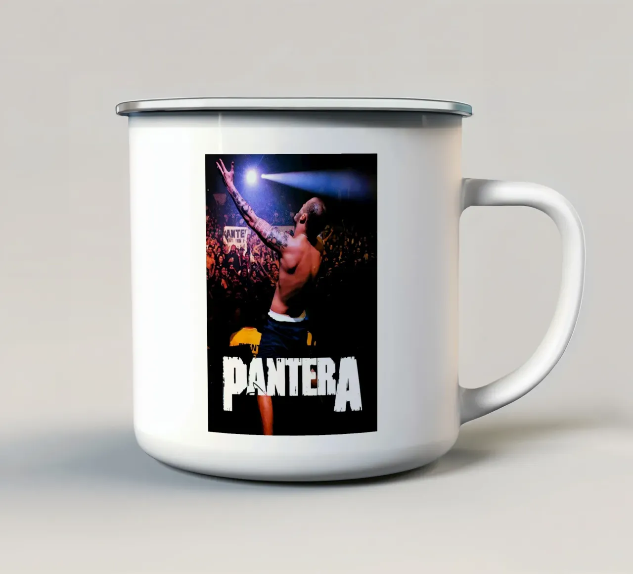 Pantera tazza in smalto da Musadad Shop