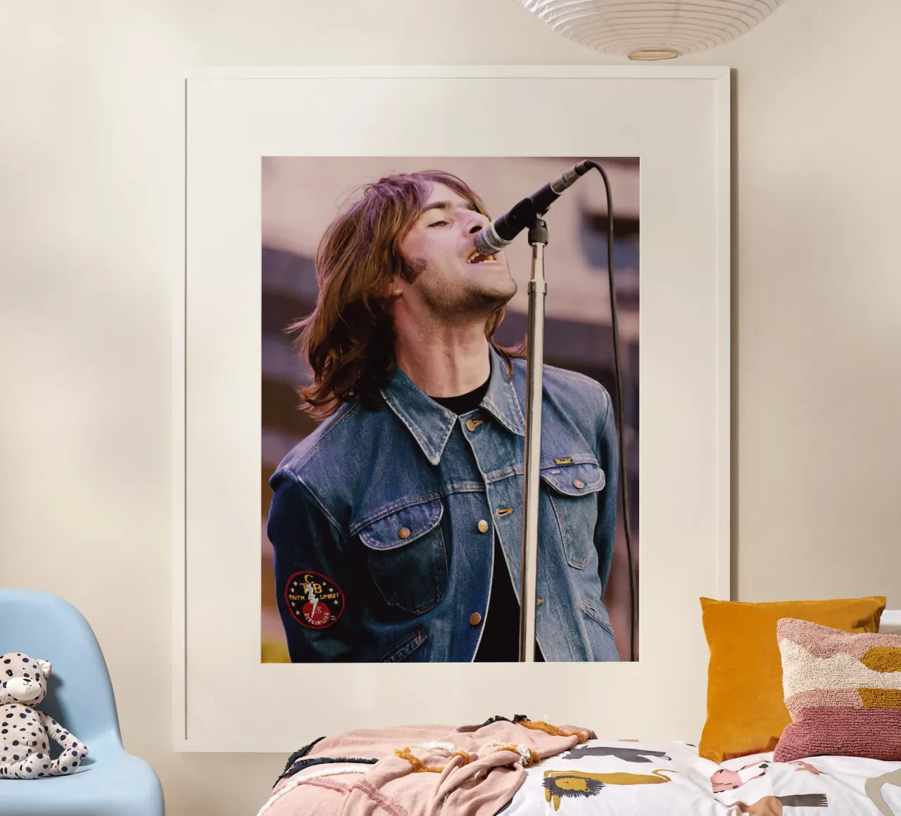 Liam Gallagher Oasis poster con telaio in plastica da Musadad Shop