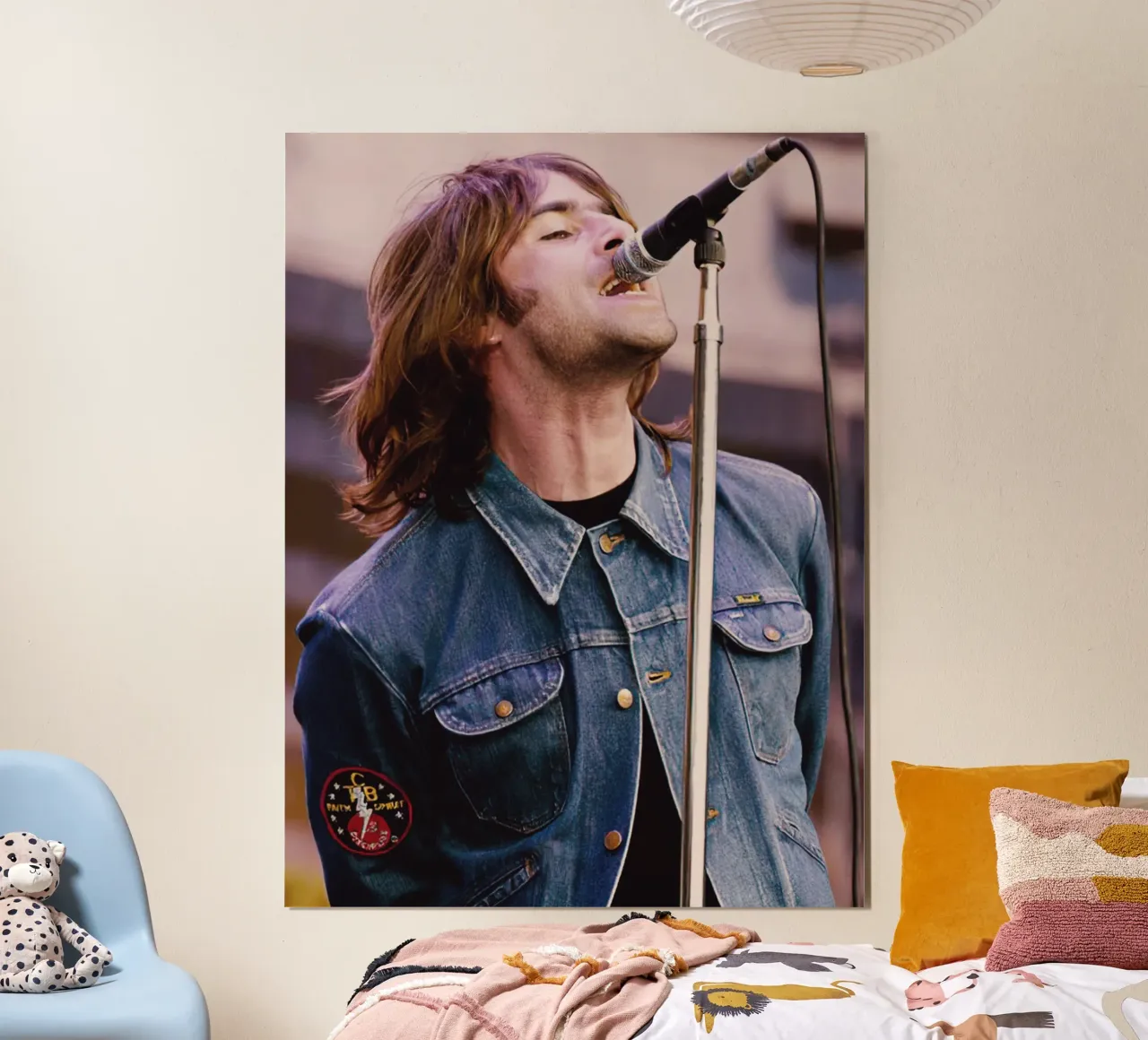 Liam Gallagher Oasis poster con telaio in plastica da Musadad Shop