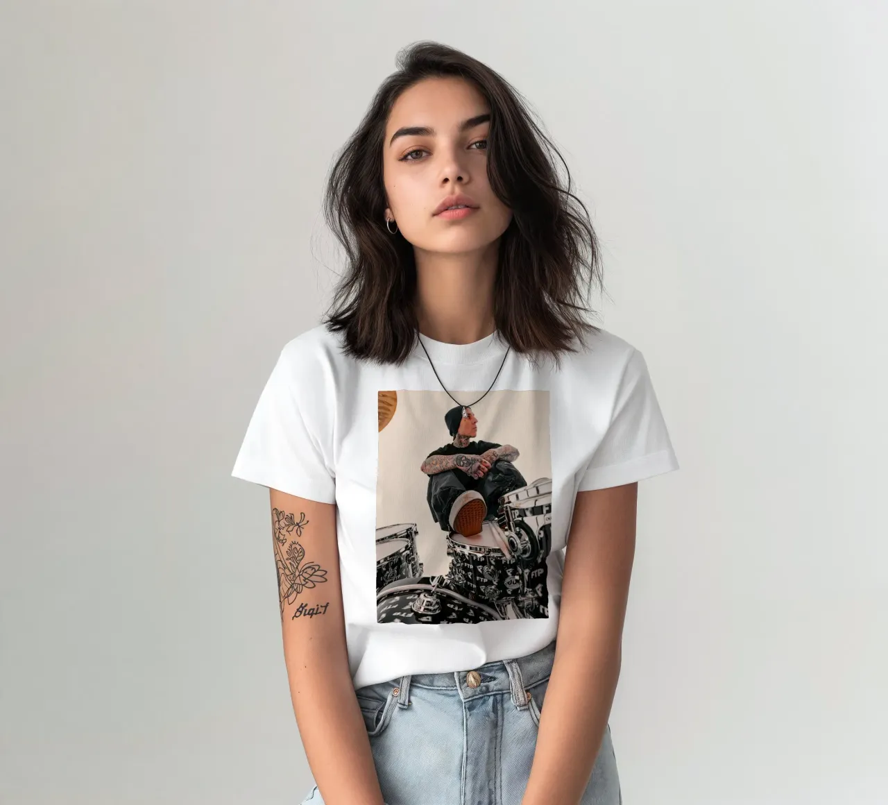 Travis Barker Blink 182 t-shirt da Musadad Shop