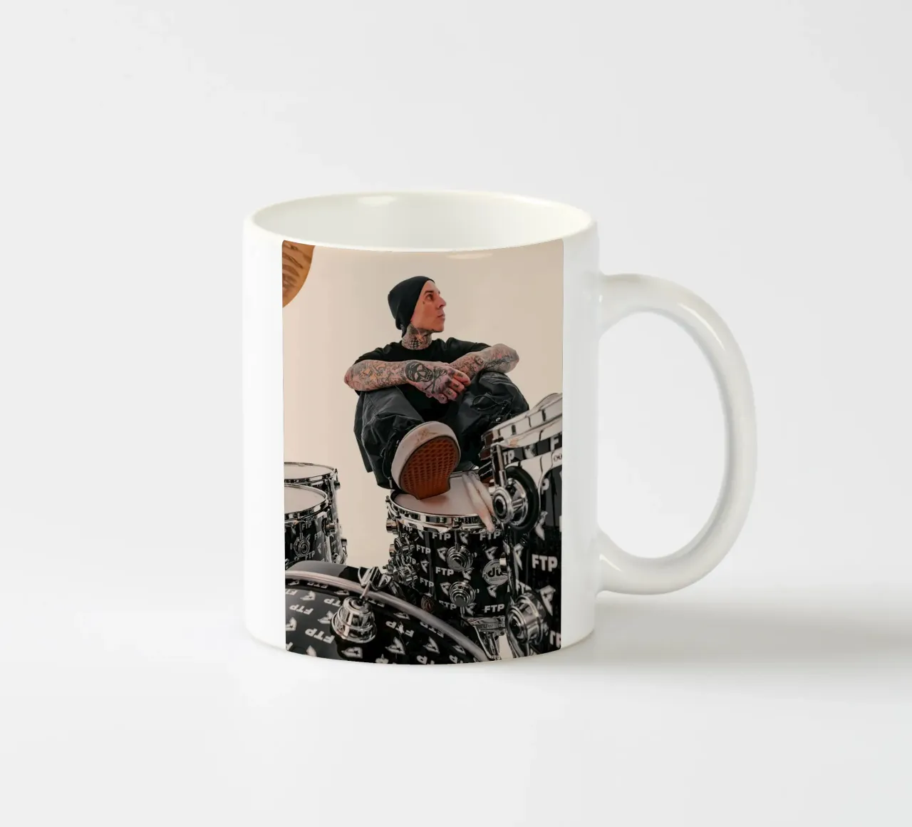 Travis Barker Blink 182 tazza in ceramica da Musadad Shop