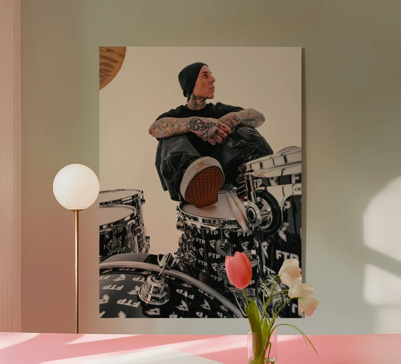 Travis Barker Blink 182 plexiglass da Musadad Shop