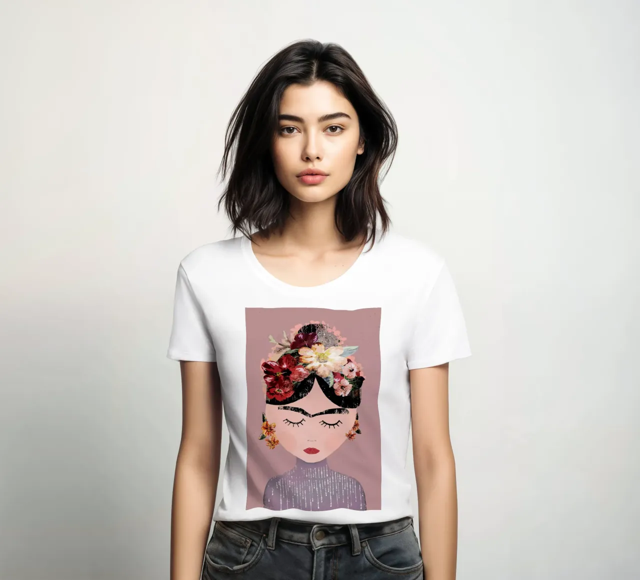 Frida (Pastel) t-shirt da donna da treechild