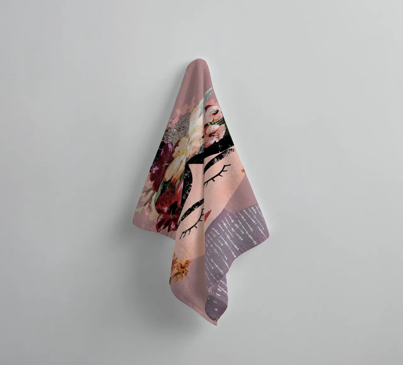 Frida (Pastel) towel by treechild