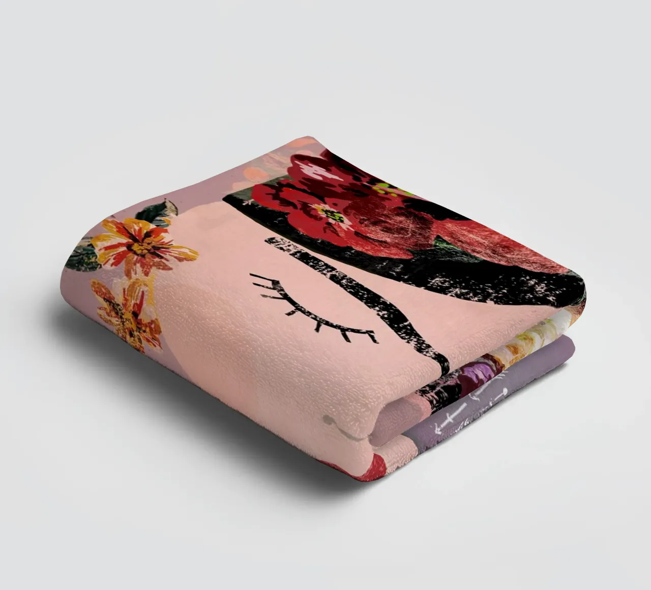 Frida (Pastel) towel by treechild