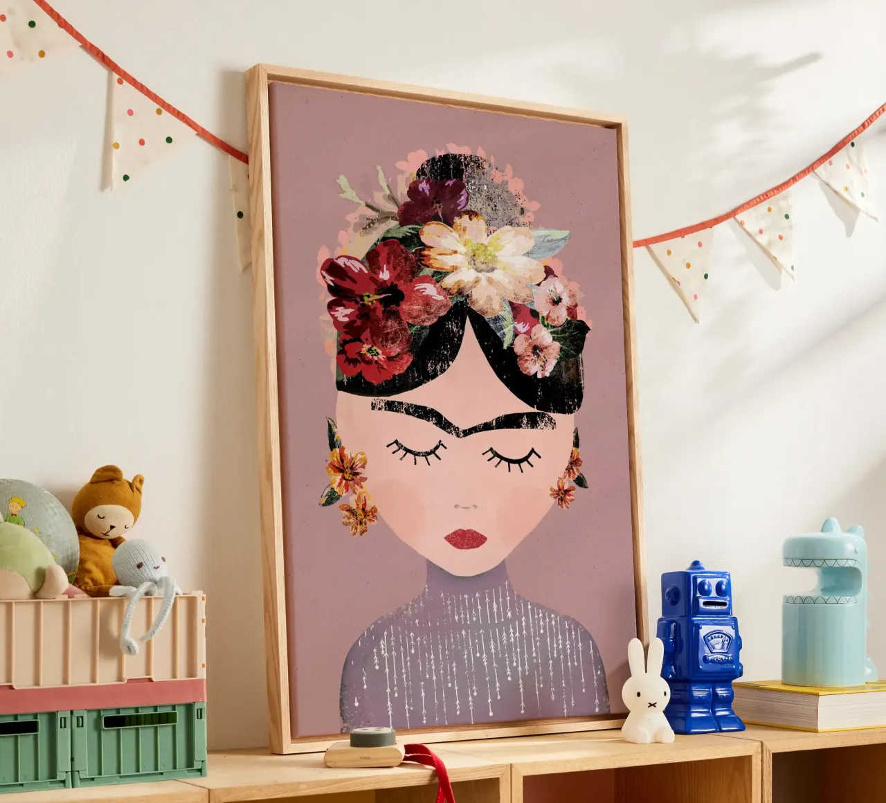 Frida (Pastel) canvas van treechild