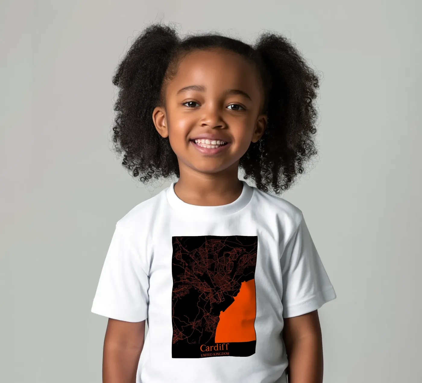 Cardiff t-shirt bambini da MiMap