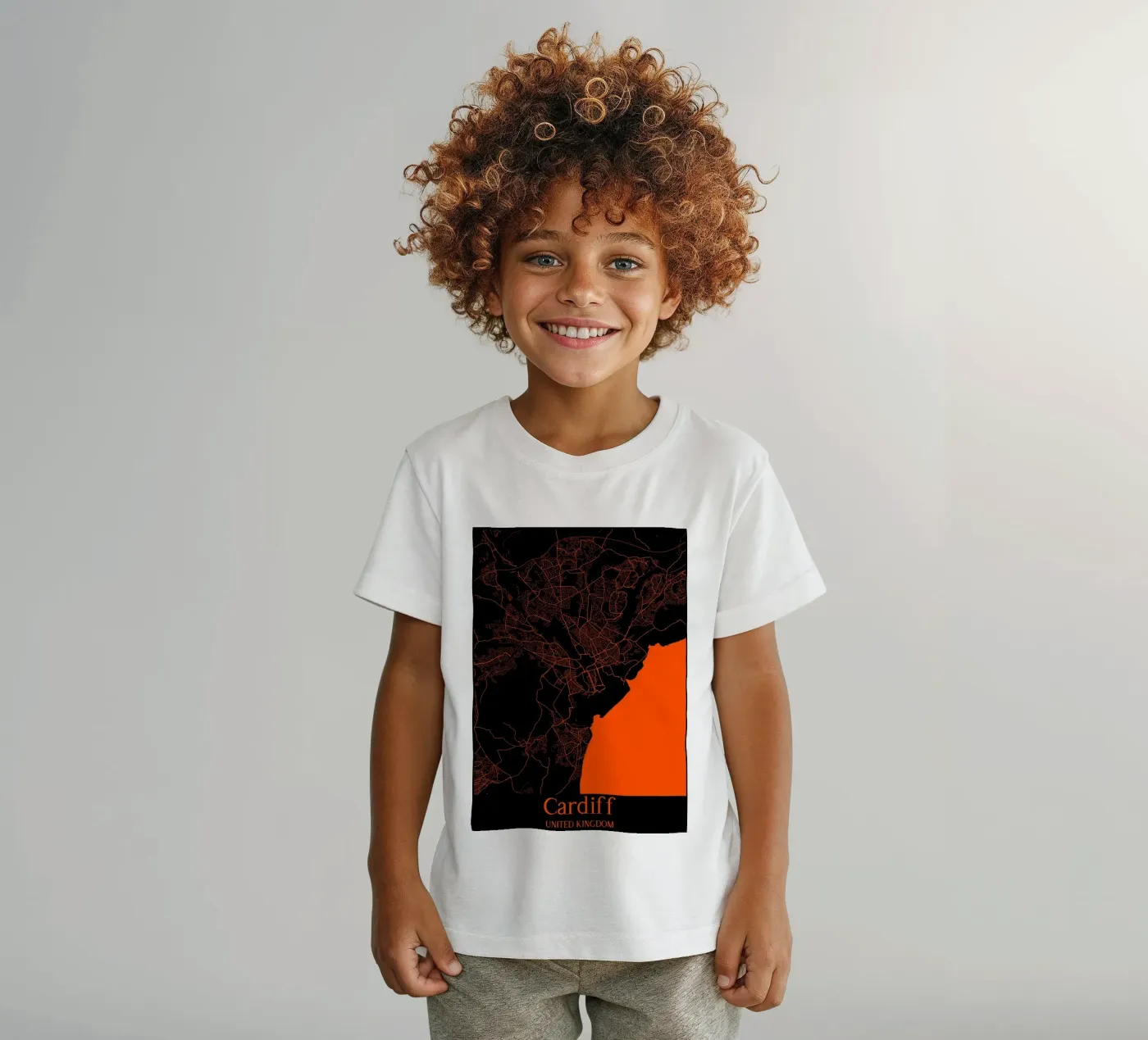 Cardiff t-shirt bambini da MiMap