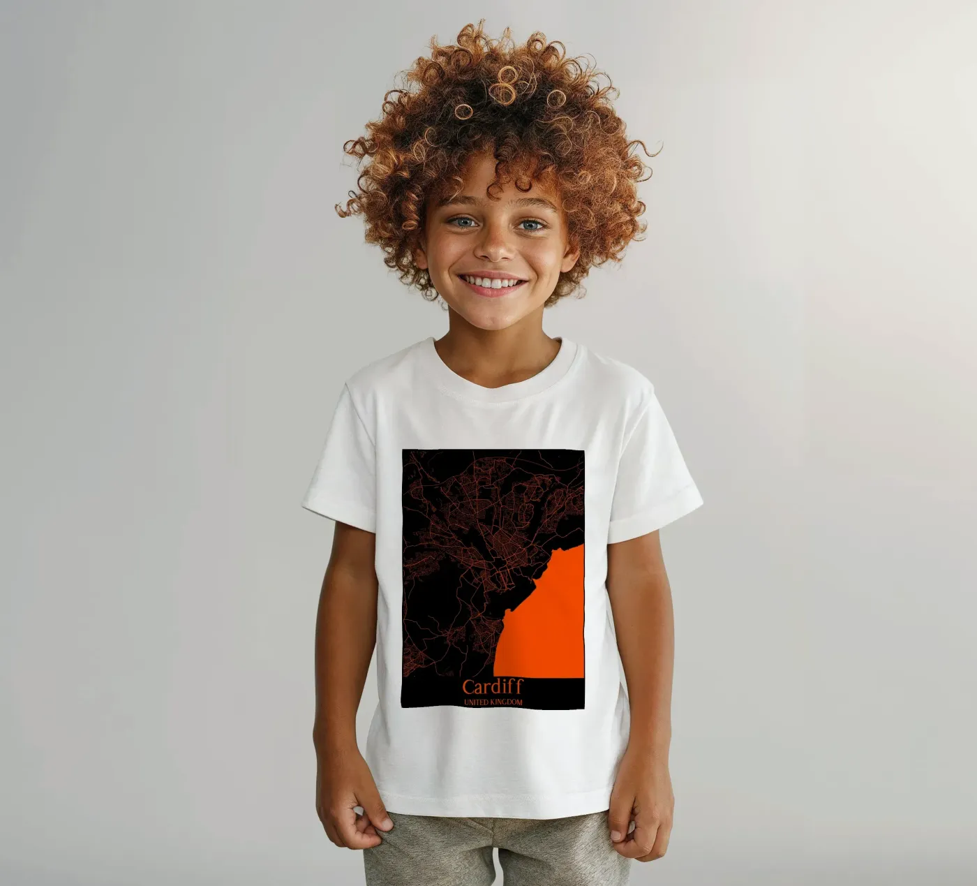 Cardiff t-shirt bambini da MiMap