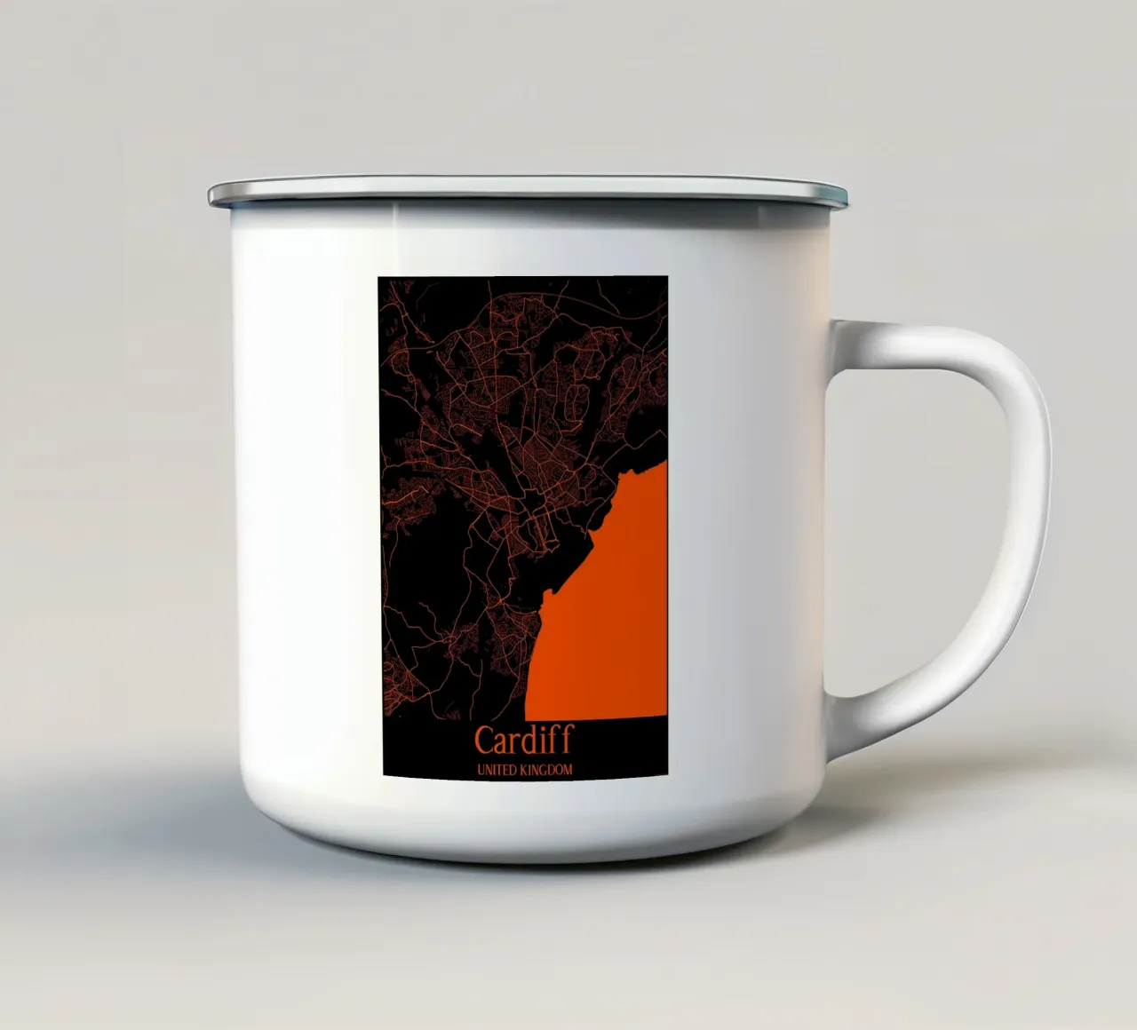 Cardiff tazza in smalto da MiMap