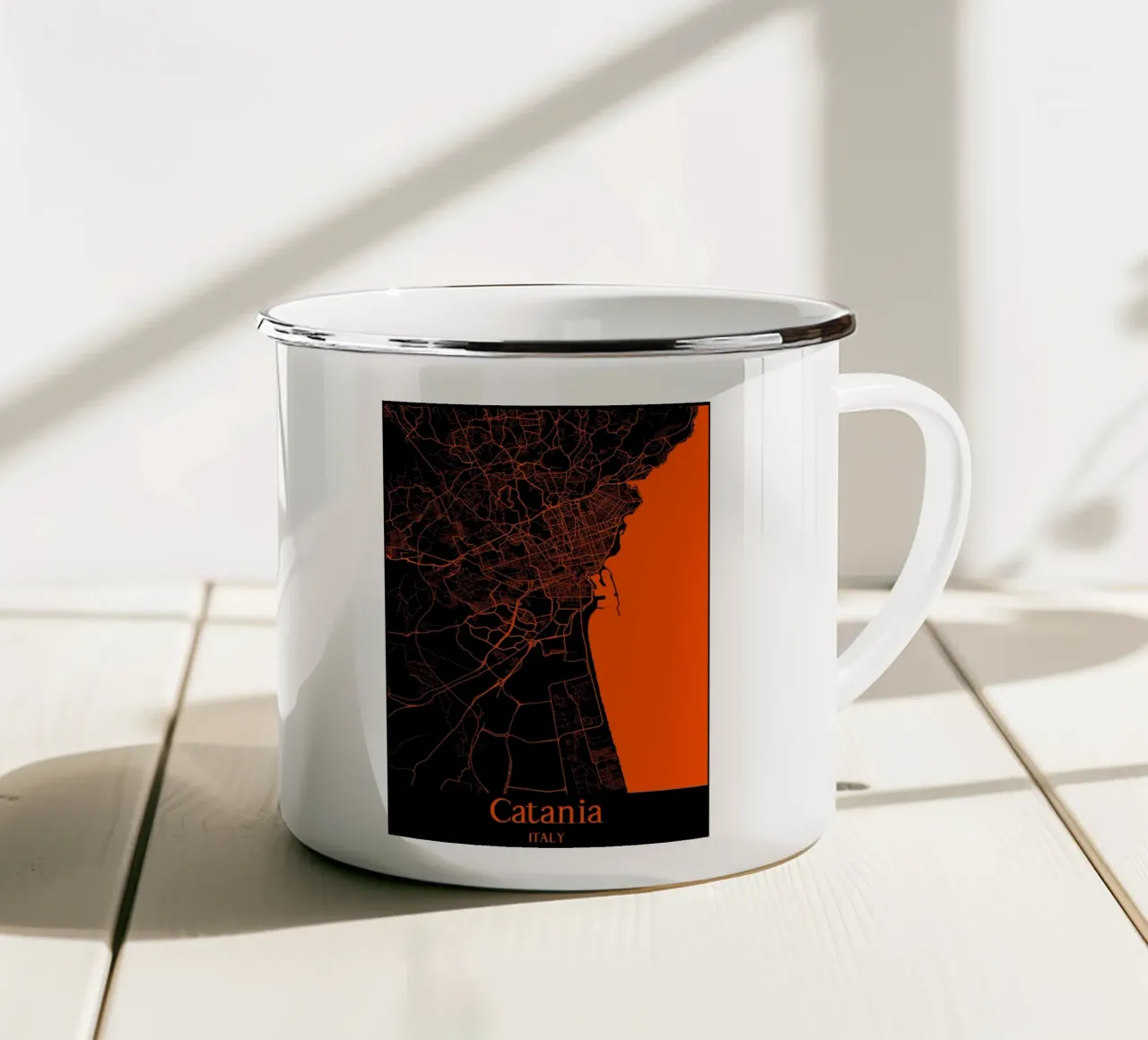 Catania tazza in smalto da MiMap