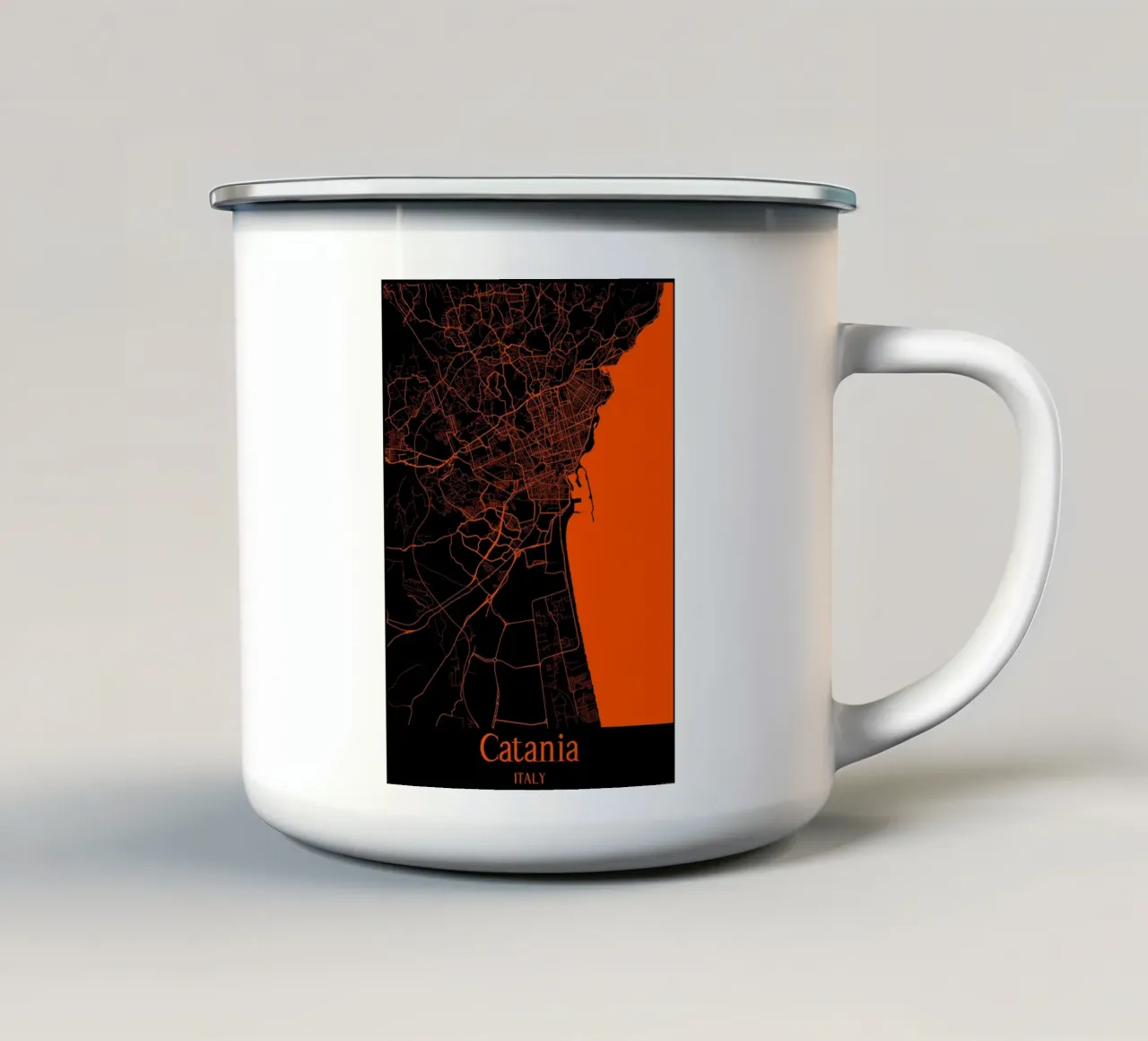 Catania tazza in smalto da MiMap