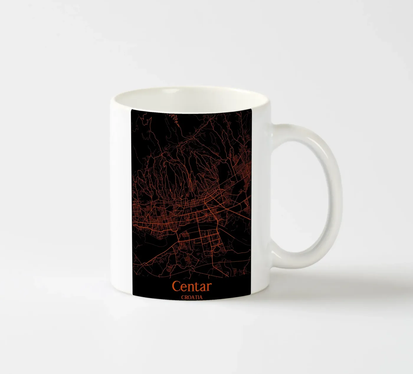 Centar ceramic mug by MiMap