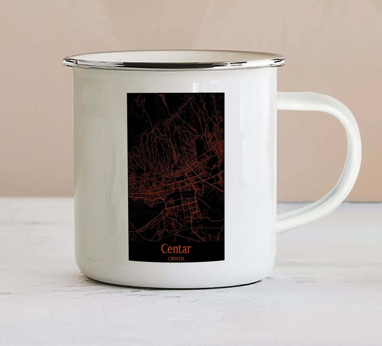 Centar tazza in smalto da MiMap
