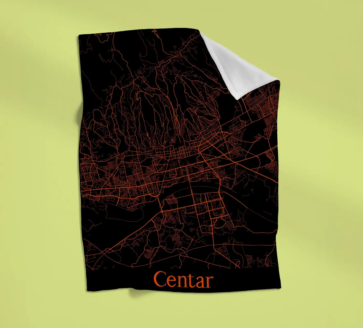 Centar fleecedeken van MiMap