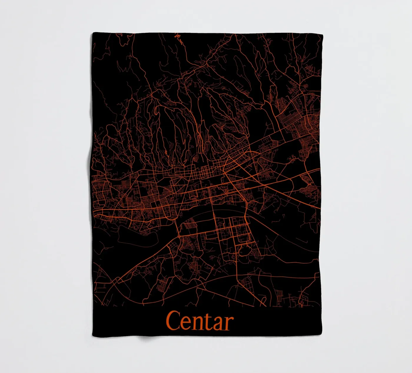 Centar fleecedeken van MiMap