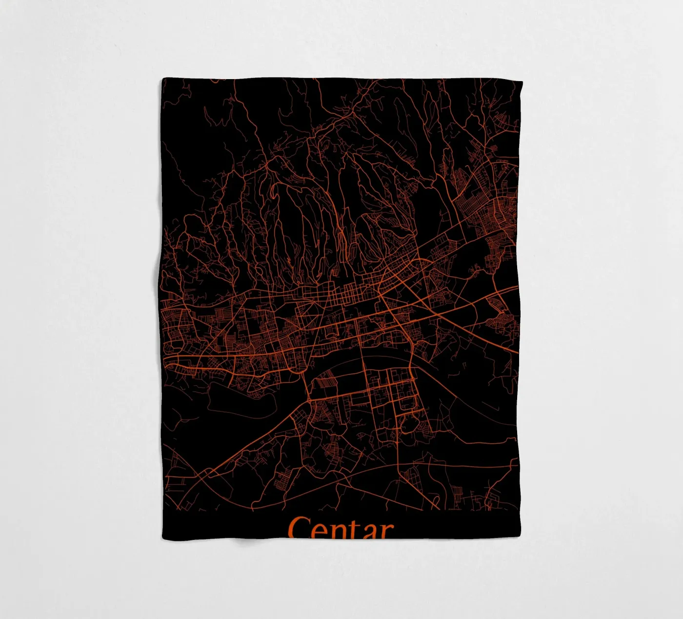 Centar fleecedeken van MiMap