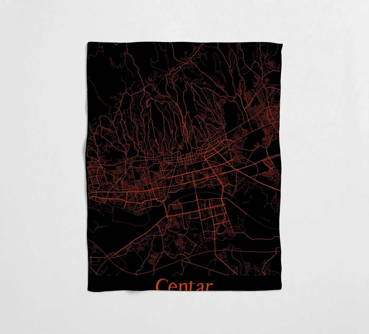 Centar fleecedeken van MiMap