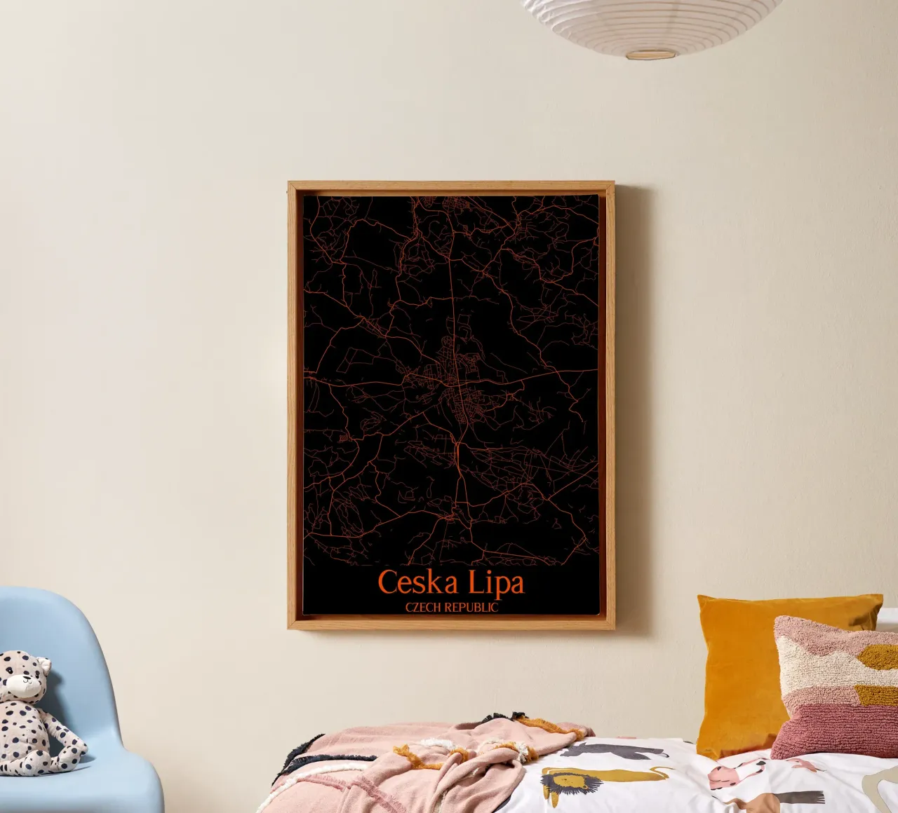 Ceska Lipa tela con Cornice a cassetta da MiMap