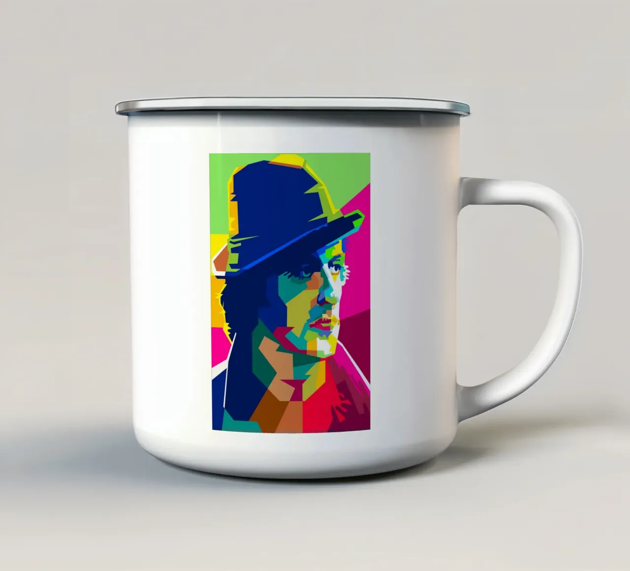 Sylvester Stallone Attore cinematografico Arte WPAP tazza in smalto da Artkreator