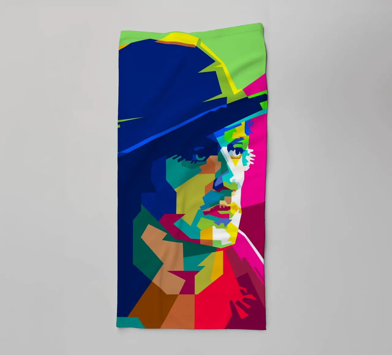 Sylvester Stallone Movie Actor Art WPAP towel by Artkreator