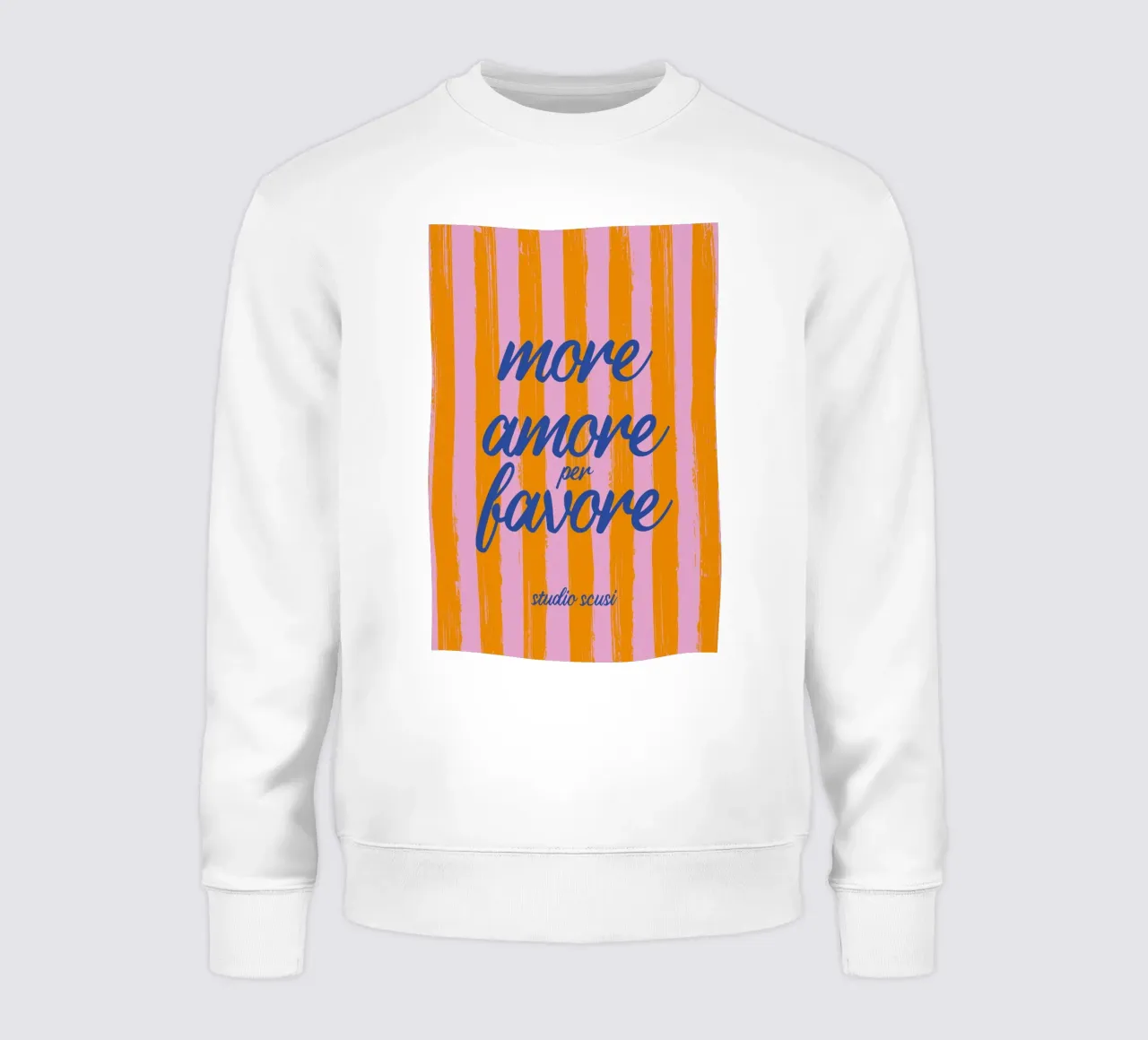 More Amore Per Favore - A Strisce sudadera de studio scusi