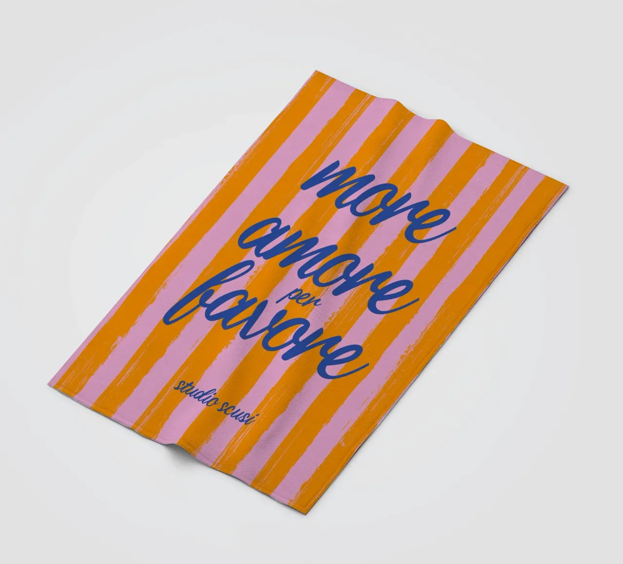 More Amore Per Favore - A Strisce coperta in pile da studio scusi