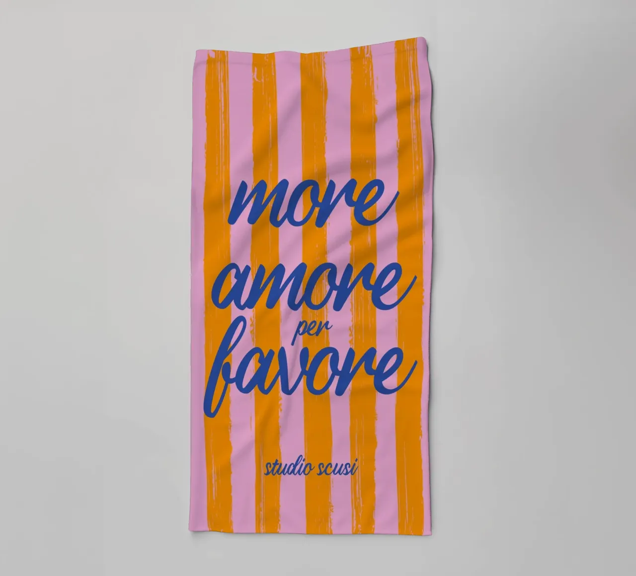 More Amore Per Favore - A Strisce asciugamano da bagno da studio scusi