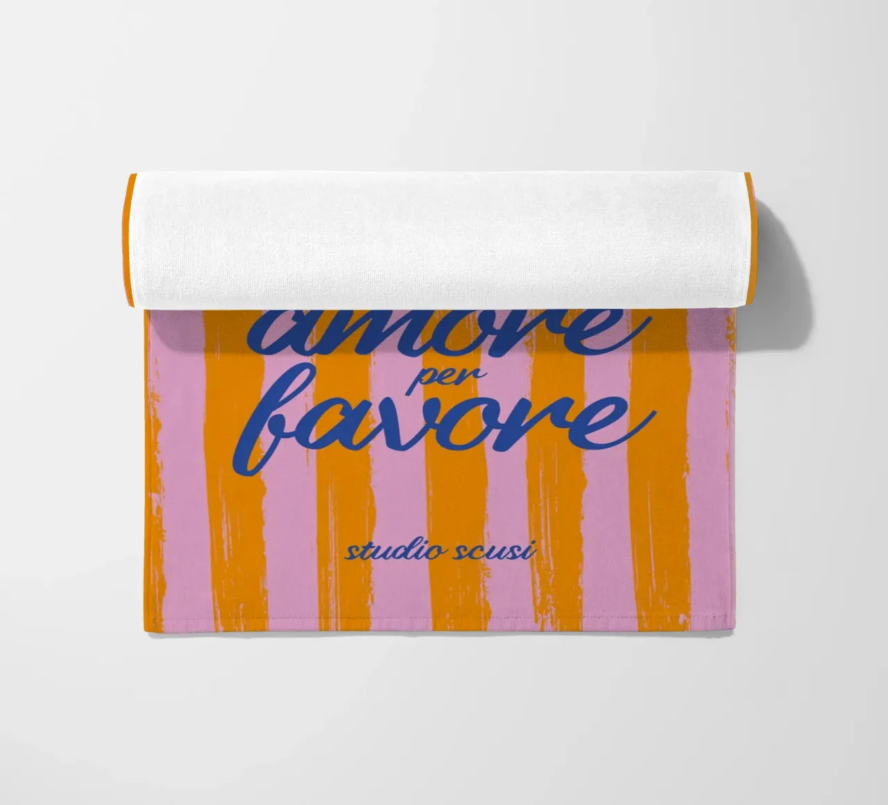 More Amore Per Favore - A Strisce telo mare da studio scusi