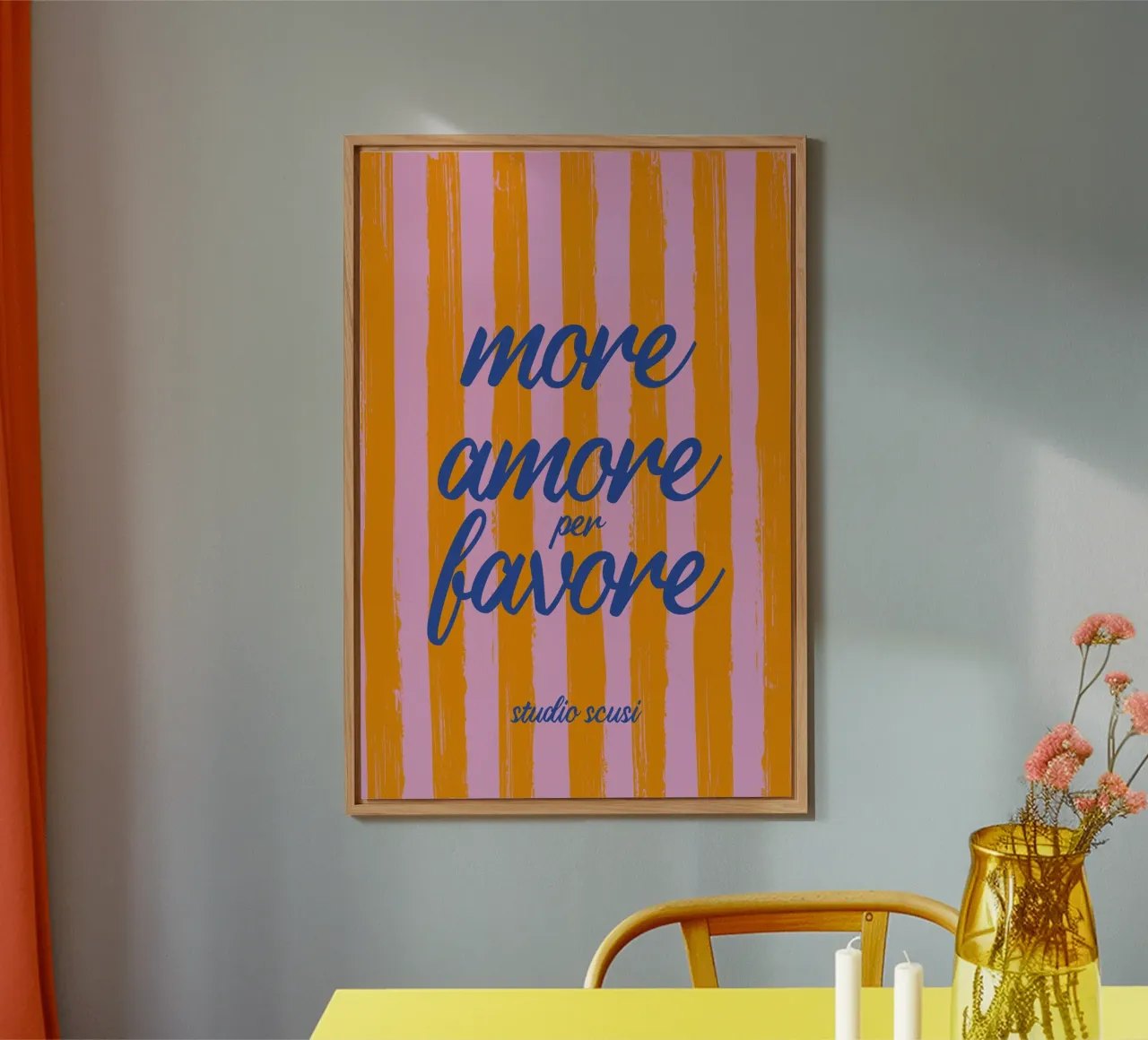 More Amore Per Favore - A Strisce alluminio dibond da studio scusi