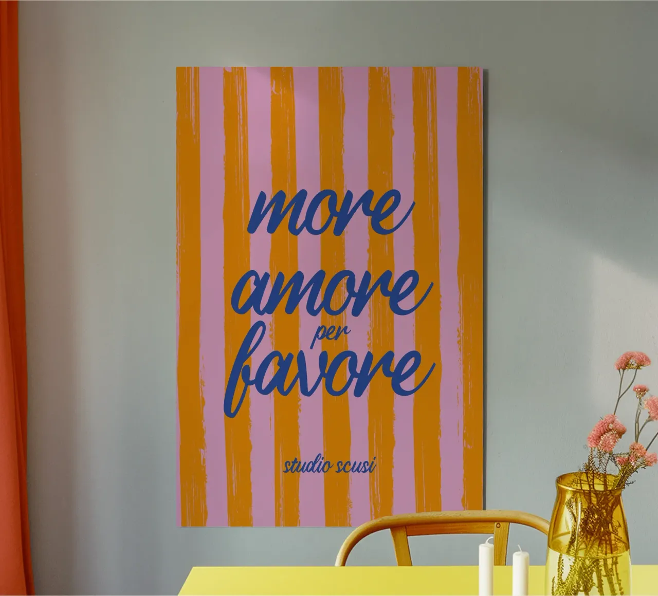 More Amore Per Favore - A Strisce alluminio dibond da studio scusi