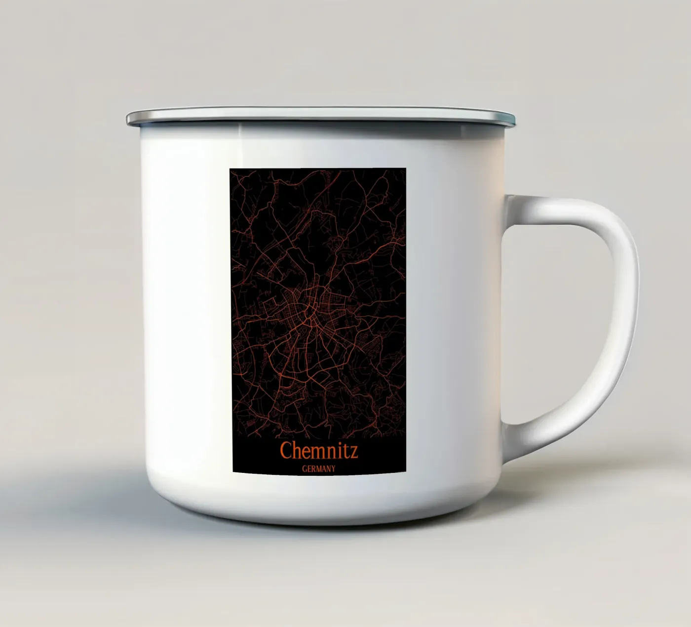 Chemnitz enamel mug by MiMap