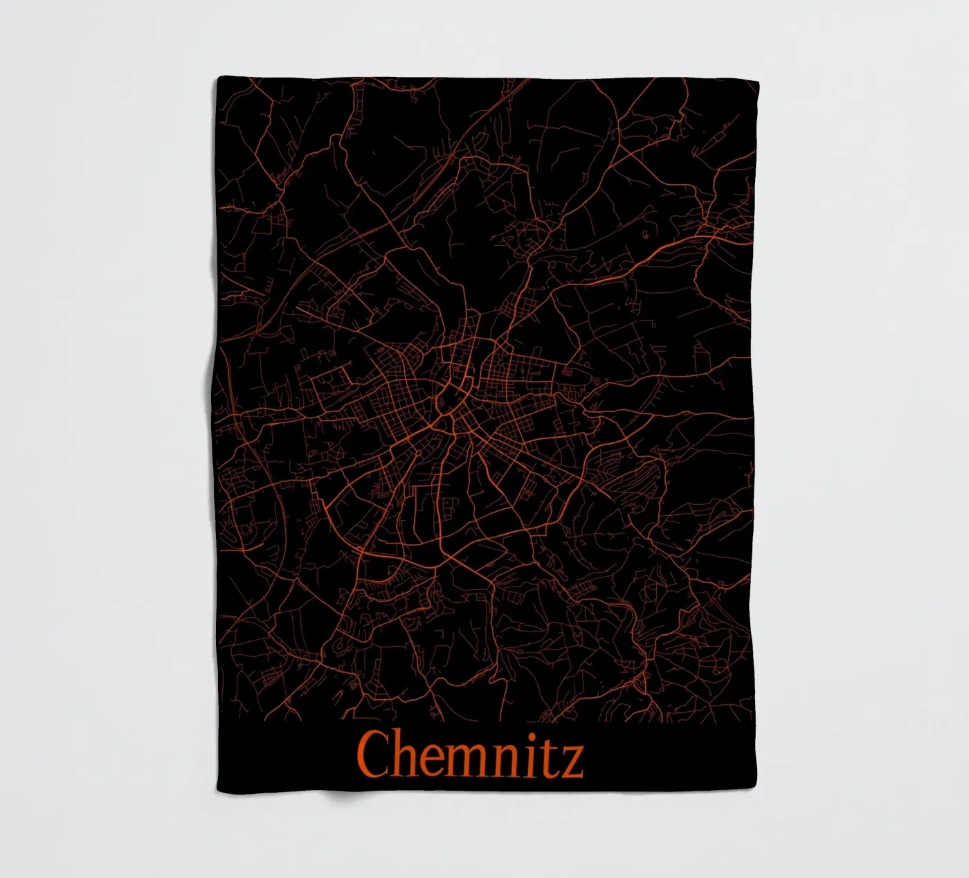 Chemnitz Fleecedecke von MiMap