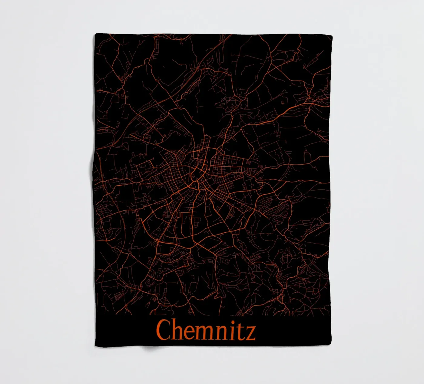 Chemnitz fleece blanket by MiMap