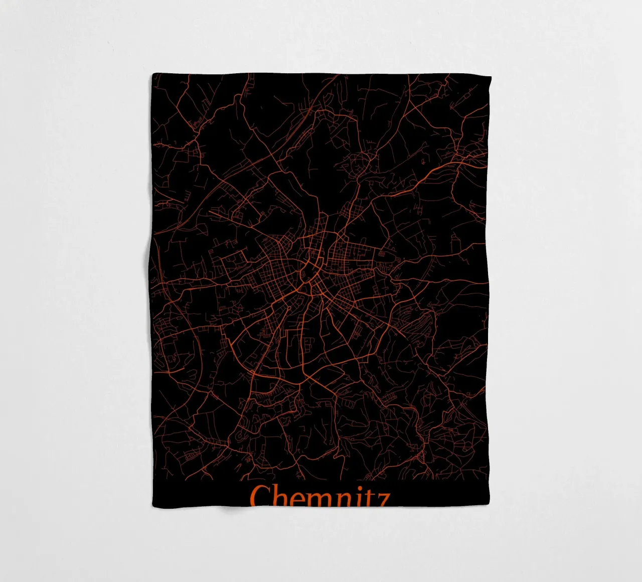 Chemnitz Fleecedecke von MiMap