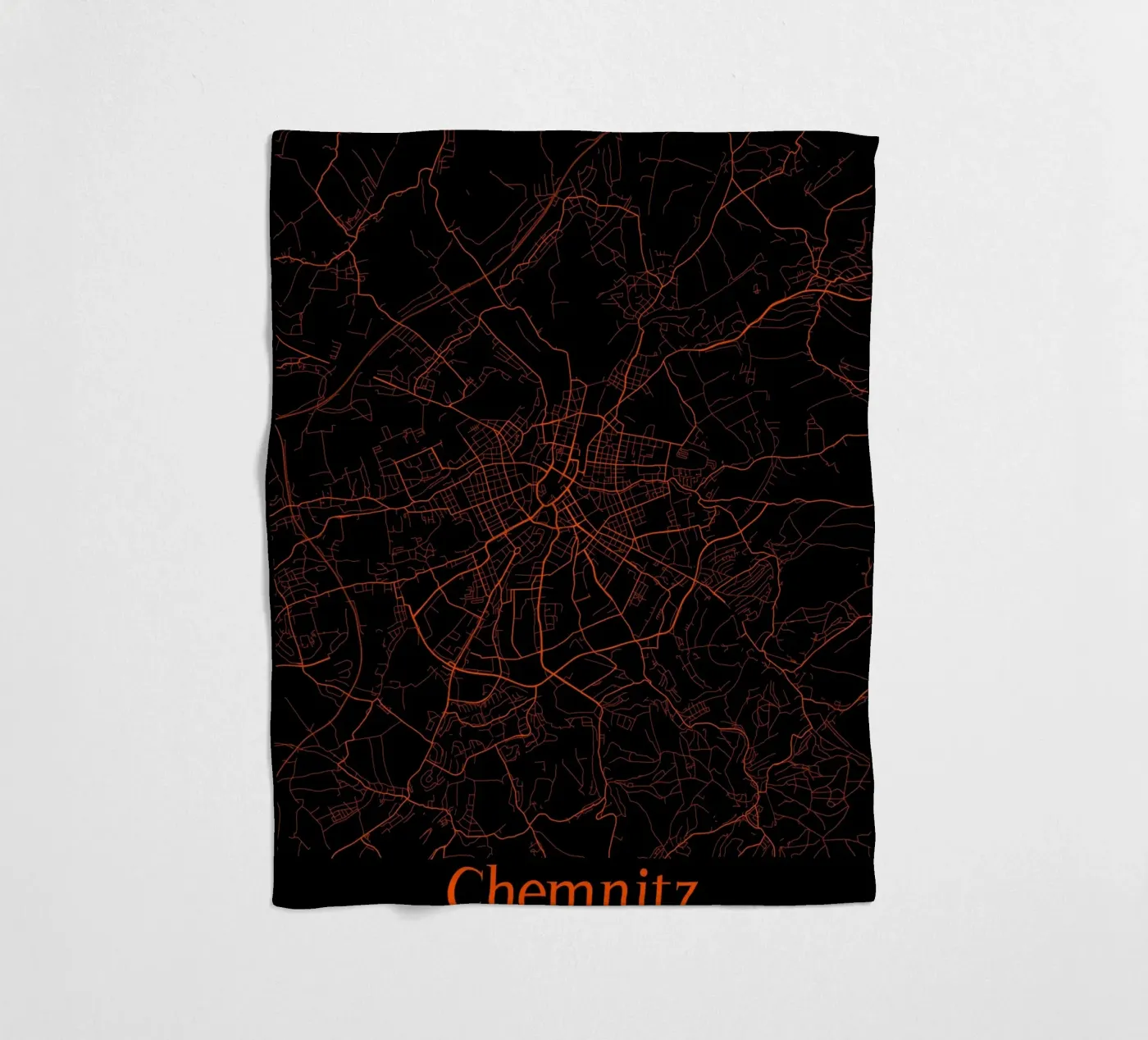 Chemnitz Fleecedecke von MiMap