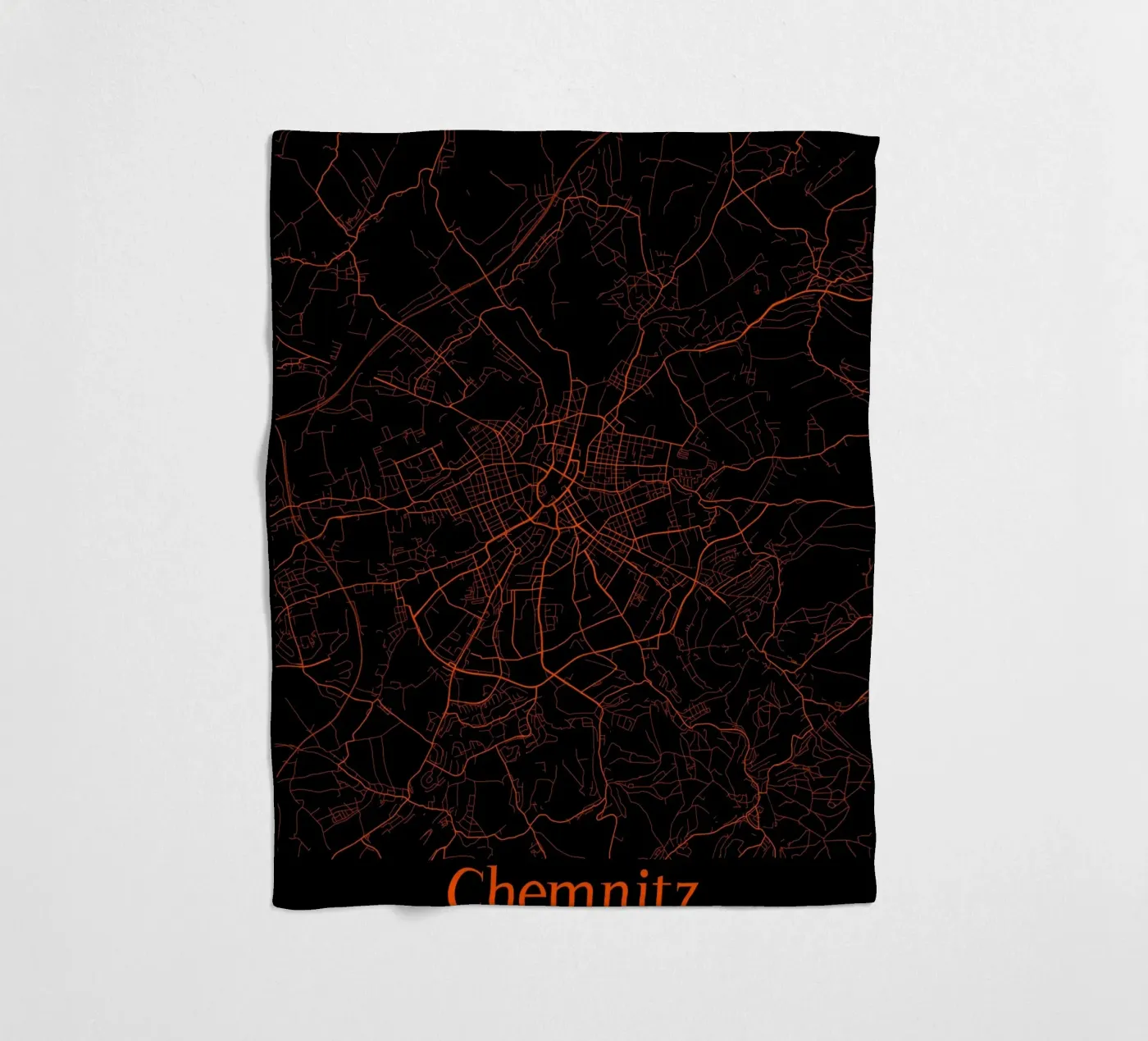 Chemnitz fleece blanket by MiMap