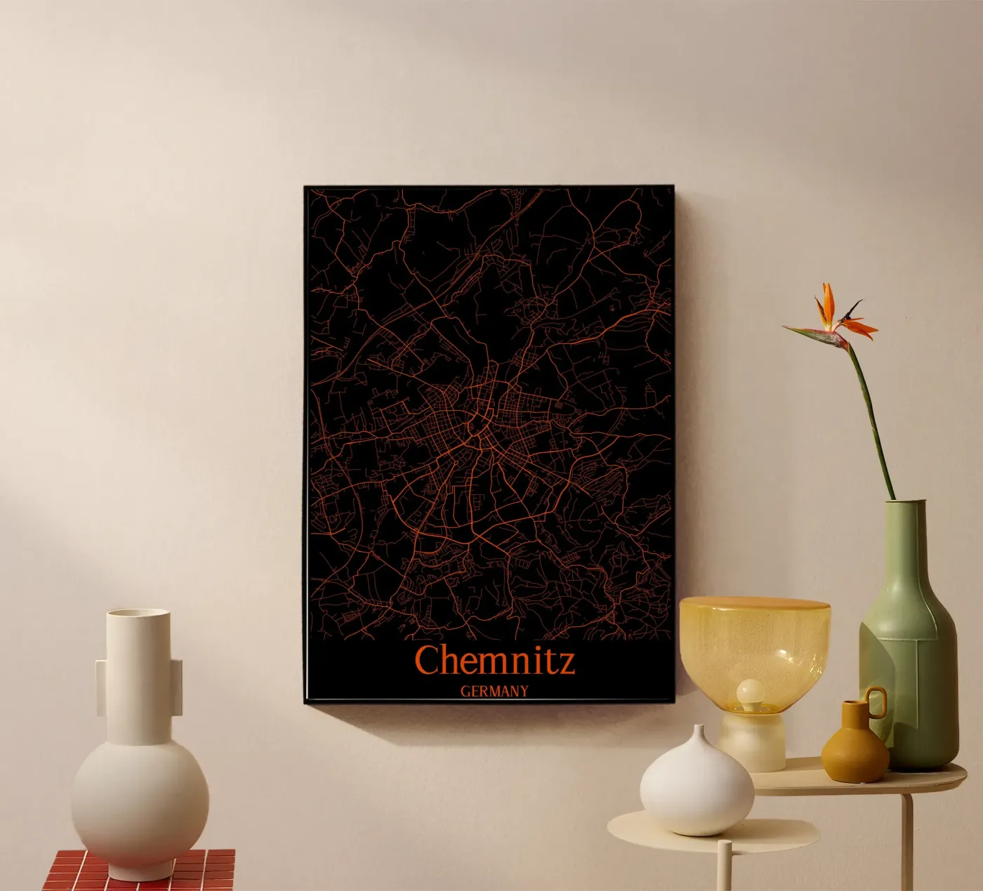 Chemnitz Acryl-Glas von MiMap